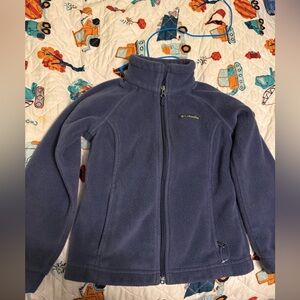 Kids Columbia XS zip fleece  jacket - blue